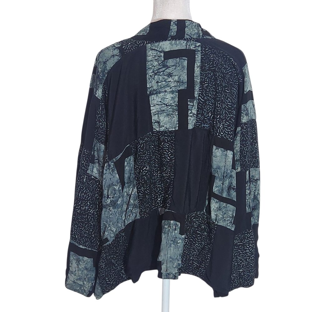 Lyng Black Patchwork Jacket Cardigan One Size Uni… - image 2